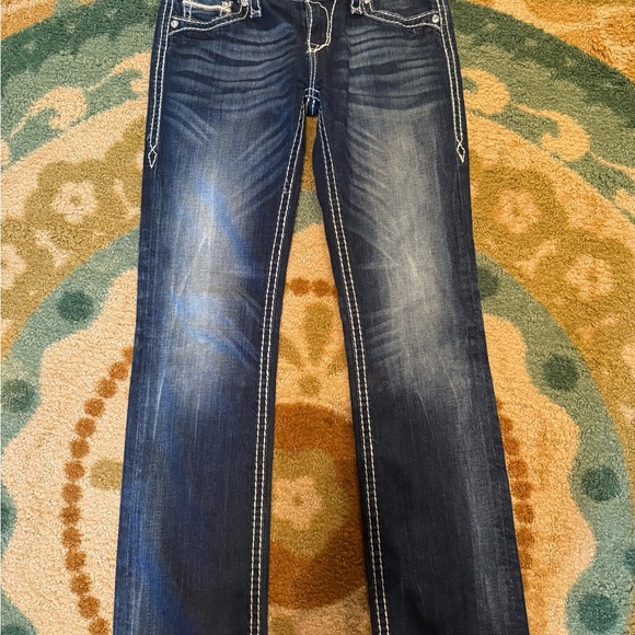 Rock Revival Women's Dark Blue Boot Cut Jeans - Picture 2 of 3